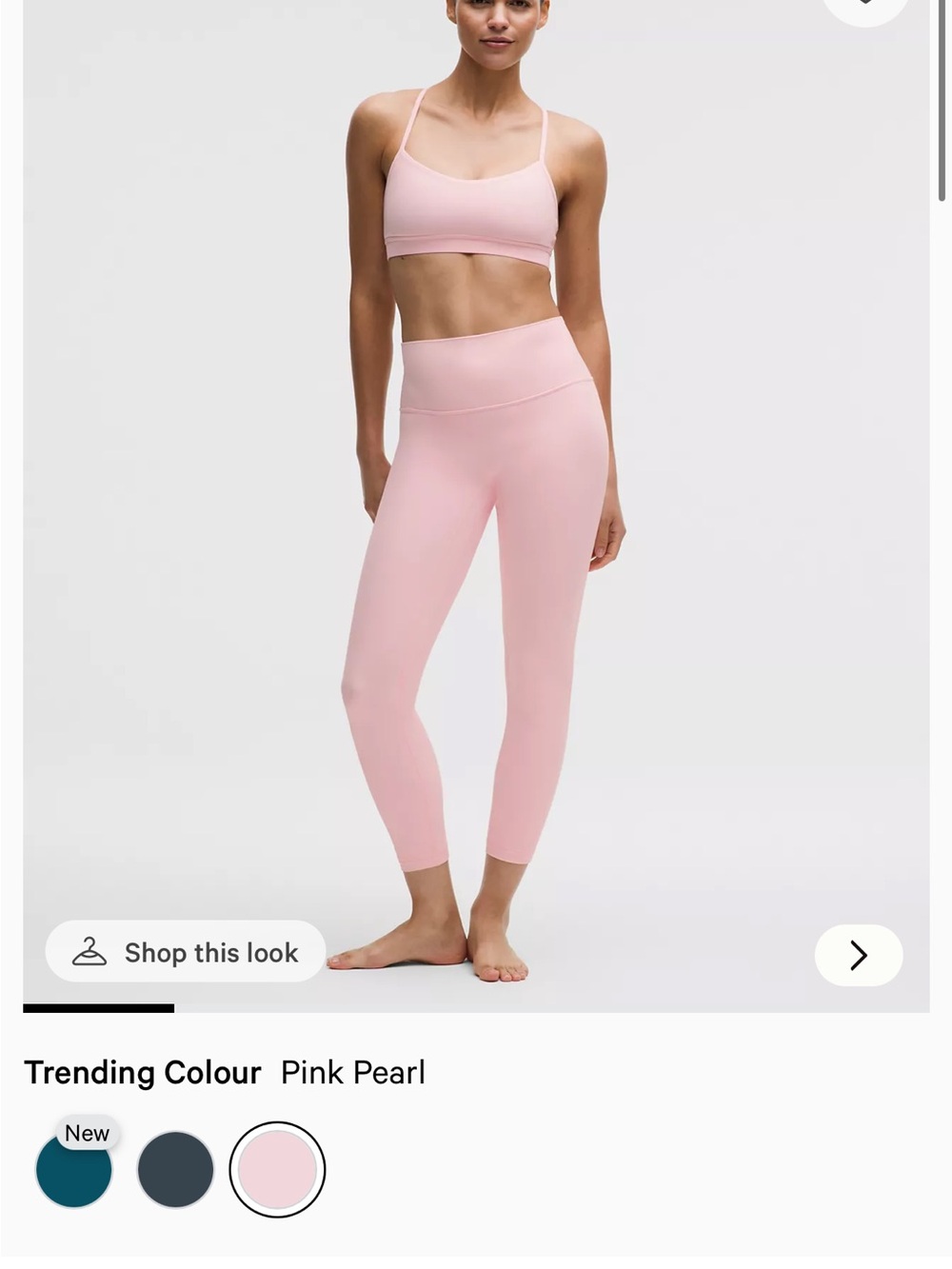 Pink Pearl High-Rise 7/8 Leggings